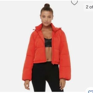 Alo Introspective Quilted Jacket, Cherry Pop, small